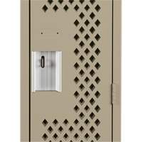 Casiers Clean Line, 12" x 15" x 72", Acier, Beige, Rivet (assembl&eacute;), Perfor&eacute; We Share Industrial Supply