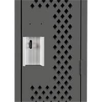 Casiers Clean Line, Bloc de 4, 48" x 15" x 72", Acier, Charbon, Rivet (assembl&eacute;), Perfor&eacute; We Share Industrial Supply