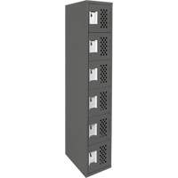 Petits casiers &eacute;conomiques assembl&eacute;s et perfor&eacute;s Clean Line, 6 niveaux, 18" x 72" x 12", Acier We Share Industrial Supply
