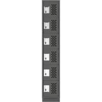Petit casier perfor&eacute; Clean-Line, 6 niveaux, 12" x 72" x 12", Acier We Share Industrial Supply