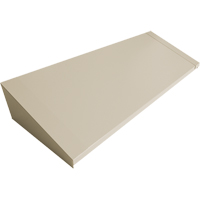 All-Welded Concorde - Heavy-Duty Lockers Sloping Top, 4 Bank, 18" D x 48" W x 6" H, Beige, Steel We Share Industrial Supply