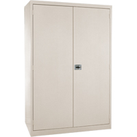 Armoires de rangement Hi-Boy profondes, Acier, 4 Tablettes, 72" h x 36" la x 24" P, Beige We Share Industrial Supply