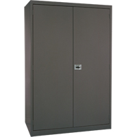 Armoires de rangement Hi-Boy profondes, Acier, 4 Tablettes, 72" h x 36" la x 24" P, Charbon We Share Industrial Supply