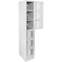 Petit casier perfor&eacute; Clean-Line, 6 niveaux, 12" x 72" x 12", Acier We Share Industrial Supply