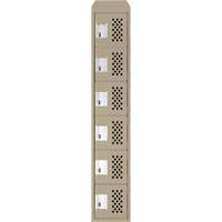 Petits casiers &eacute;conomiques assembl&eacute;s et perfor&eacute;s Clean Line, 6 niveaux, 18" x 72" x 12", Acier We Share Industrial Supply