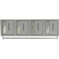 Casiers muraux robustes, Bloc de 4, 18" x 12" x 12", Acier We Share Industrial Supply
