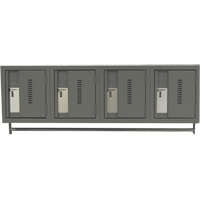 Casiers muraux robustes, Bloc de 4, 18" x 12" x 12", Acier We Share Industrial Supply