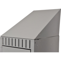 Slope Top, 1 Bank, 18" D x 12" W x 10" H, Grey, Steel We Share Industrial Supply
