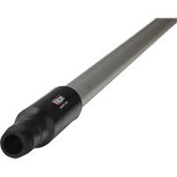 Transport Line Handle, Aluminum/Polypropylene, Ergonomic, Euro Threaded Tip, 1-1/4" Diameter, 59" Length We Share Industrial Supply