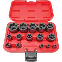 Jeu de douilles EP "Star" plus, 15 Morceaux, Prise de 1/2"/1/4"/3/8" We Share Industrial Supply