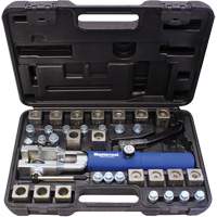 Jeu d'outils &agrave; &eacute;vaser hydraulique universel avec manche bleu & jeu d'adaptateurs We Share Industrial Supply