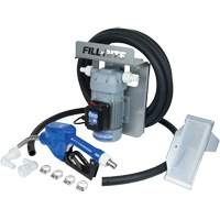 Pompe de transfert de fluide d'&eacute;chappement diesel (DEF) 115 V CA avec support pour cuve GRV et pistolet We Share Industrial Supply