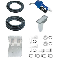 Pompe de transfert de fluide d'&eacute;chappement diesel (DEF) 115 V CA avec support pour cuve GRV et pistolet We Share Industrial Supply
