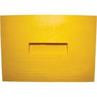 Cale de roue, Polyur&eacute;thane, Jaune, 15-1/4" la x 12-1/8'' p x 10-3/4" h We Share Industrial Supply