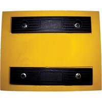 Cale de roue, Polyur&eacute;thane, Jaune, 15-1/4" la x 12-1/8'' p x 10-3/4" h We Share Industrial Supply