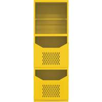 Armoire pour le contr&ocirc;le des d&eacute;versements, 1 Tablettes, 72" h x 24" la x 24" p, Acier, Jaune We Share Industrial Supply