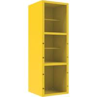 Armoire pour le contr&ocirc;le des d&eacute;versements, 1 Tablettes, 72" h x 24" la x 24" p, Acier, Jaune We Share Industrial Supply