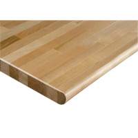 Hardwood Workbench Top, 48" W x 24" D, Bullnose Edge, 1-1/4" Thick We Share Industrial Supply
