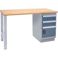 &eacute;tabli industriel, Porte a/combinaison de tiroirs, Cap 1000 lb, 72" la x 30" p, 34" h We Share Industrial Supply