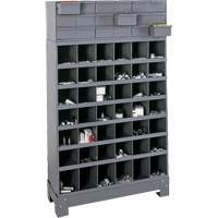 Unit&eacute; de stockage modulaire pour petites pi&egrave;ces, Acier, 18 tiroirs, 33-3/4" x 12-1/4" x 58-5/8", Gris We Share Industrial Supply