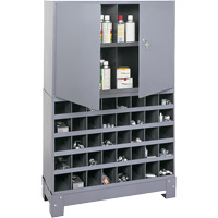 Unit&eacute; de stockage modulaire pour petites pi&egrave;ces, Acier, 0 tiroirs, 33-3/4" x 12-1/4" x 53-1/2", Gris We Share Industrial Supply