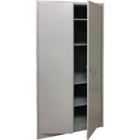 Armoire de rangement, Acier, 4 Tablettes, 78" h x 36" la x 24" P, Gris We Share Industrial Supply