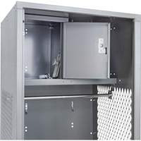 Casier pour &eacute;quipement, Acier, 24" la x 24" p x 72" h, Gris We Share Industrial Supply