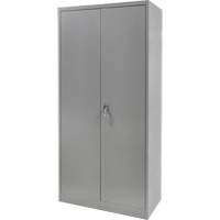 Armoire garde-robe, Acier, 36" la x 18" p x 72" h, Gris We Share Industrial Supply
