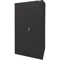 Armoire d'entreposage, Acier, 4 Tablettes, 78" h x 36" la x 24" P, Noir We Share Industrial Supply