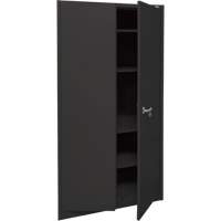 Armoire d'entreposage, Acier, 4 Tablettes, 78" h x 36" la x 24" P, Noir We Share Industrial Supply
