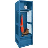 Casier pour &eacute;quipement, Acier, 24" la x 18" p x 72" h, Bleu fonc&eacute; We Share Industrial Supply