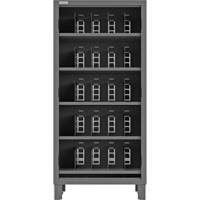 Armoire robuste &agrave; façade ouverte avec s&eacute;parateurs, Acier, 0 tiroirs, 36" x 24" x 78", Gris We Share Industrial Supply