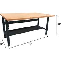 &eacute;tabli modulaire industriel, Cap 1000 lb, 72" la x 48" p We Share Industrial Supply