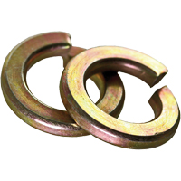 Rondelle d'arr&ecirc;t fendue, 1/4", Zinc jaune We Share Industrial Supply
