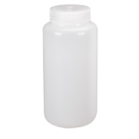 Wide-Mouth Bottles, Round, 8 oz., Plastic We Share Industrial Supply
