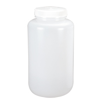Wide-Mouth Bottles, Round, 1/2 gal., Plastic We Share Industrial Supply