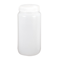 Wide-Mouth Bottles, Round, 1 gal., Plastic We Share Industrial Supply