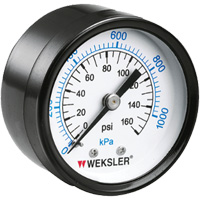 Manom&egrave;tre sec,  1-1/2", 0 - 160 psi, Fixation arri&egrave;re, Analogique We Share Industrial Supply