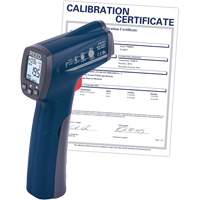 Thermom&egrave;tre &agrave; infrarouge avec certificat de calibration, -25,6°- 752° F ( -32° - 400° C ), 12:1, &eacute;missivit&eacute; Ajustable We Share Industrial Supply