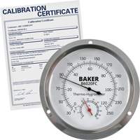 Thermo-hygrom&egrave;tre &agrave; cadran avec certificat ISO, 0,0% - 100% RH, 30 - 250°F (0 - 120°C) We Share Industrial Supply