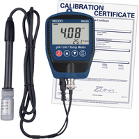 pH/mV-m&egrave;tre avec temp&eacute;rature, comprend un certificat de calibration We Share Industrial Supply
