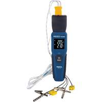 Thermom&egrave;tre &agrave; thermocouple de s&eacute;rie intelligente R1640 avec sondes pour fourneau/cong&eacute;lateur, Contact, Num&eacute;rique, 32-122°F (0-50°C) We Share Industrial Supply