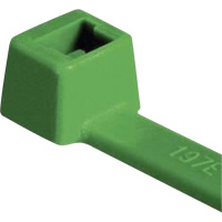 Attaches pour c&acirc;ble PA66 homologu&eacute;es UL, Longueur 4", R&eacute;sistance &agrave; la traction 18 lb, Vert We Share Industrial Supply