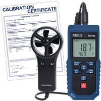 Thermo-an&eacute;mom&egrave;tre &agrave; aube R4100 avec volume d'air et certificat d'&eacute;talonnage, Enregistrement des donn&eacute;es, Gamme de v&eacute;locit&eacute; d'air de 0,4 - 30 m/sec We Share Industrial Supply