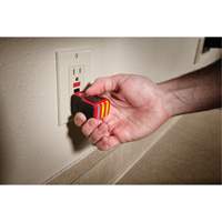 Voltage Detector & GFCI Receptacle Tester Kit, 50 V - 1000 V, Display & Sound Alert We Share Industrial Supply
