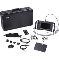 High-Performance Videoscope Kit with Dual HD Camera & Long Camera Probe, 1280" L x 720" W Display, 1024 x 600 pixels, 4.9 mm (0.19") Camera Head We Share Industrial Supply