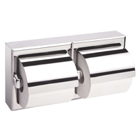 Distributeur double de papier hygi&eacute;nique avec protecteurs, Multiple Capacit&eacute; du rouleau We Share Industrial Supply