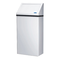 Poubelle murale, Acier, 13,2 gal. US We Share Industrial Supply