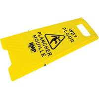 Safety Wet Floor Sign, Bilingual with Pictogram We Share Industrial Supply
