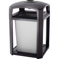 Landmark Series Waste Receptacle & Ash Tray, Plastic, 35 US gal. Capacity, 40" Height We Share Industrial Supply